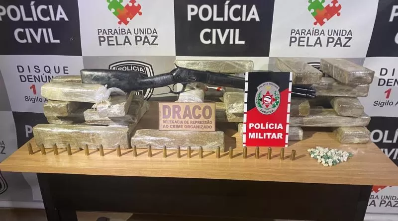 Operação conjunta mira tráfico no sertão, apreende 27 tabletes de drogas, e prende três acusados e liderança criminosa 