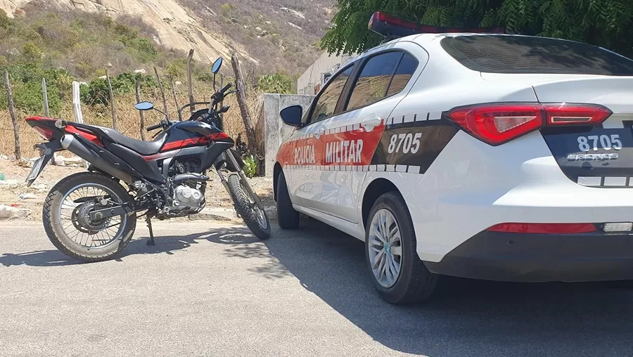 Polícia Militar recupera nesta quarta (18) moto clonada na PB-293, em Brejo do Cruz