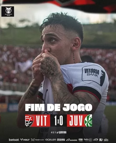 Vitória vence o Juventude no Barradão e dorme fora do Z-4