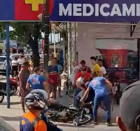 Suspeito de assalto é baleado durante tentativa de fuga, na tarde deste sábado (21)
