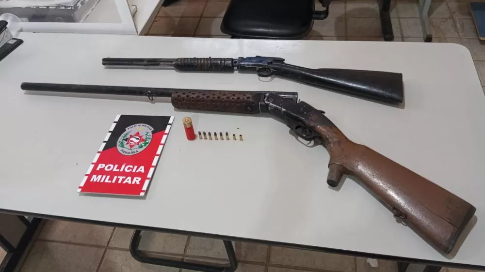 Polícia Militar apreende duas armas de fogo após denúncia de maus-tratos a animal em Catolé do Rocha