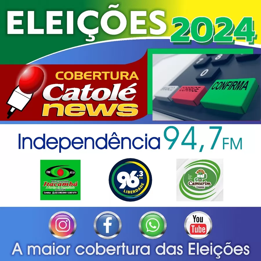 Rádio Independência 94,7 FM comanda a maior cobertura das eleições 2024 na região de Catolé do Rocha