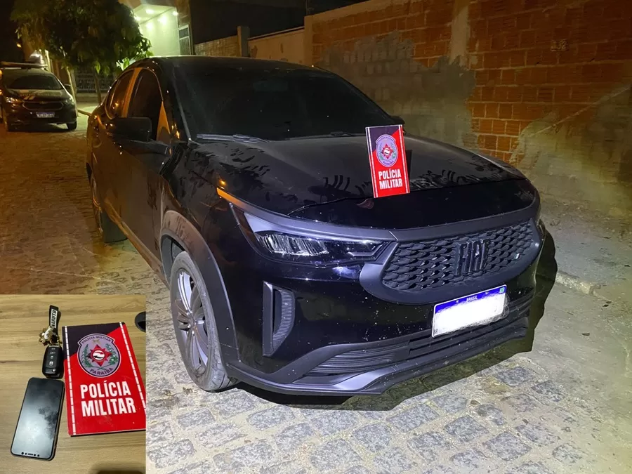 Polícia Militar recupera, em São Bento, carro clonado que fora roubado no estado de Pernambuco