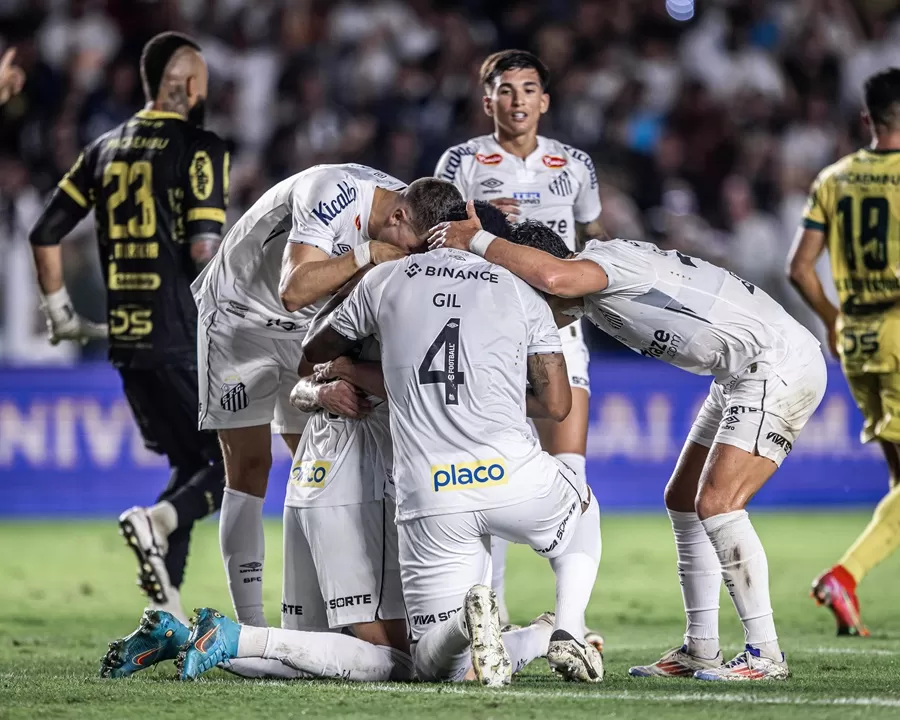 Santos vence confronto direto com o Mirassol e recupera liderança da Série B