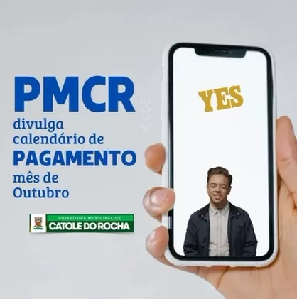Prefeitura de Catolé do Rocha paga a folha de outubro aos servidores municipais de terça (29) a quinta-feira (31)