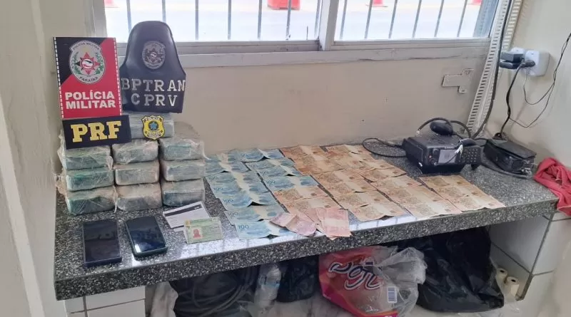Operação integrada da PM e PRF intercepta transporte de drogas na cidade de Santa Rita 