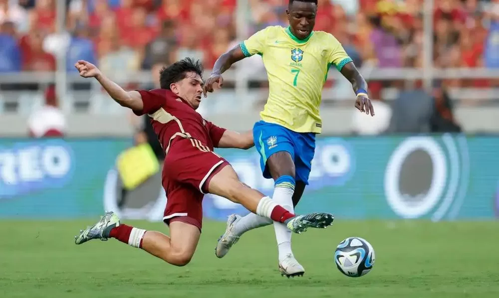 Vini Jr. perde pênalti, e Brasil só empata com a Venezuela em Maturín