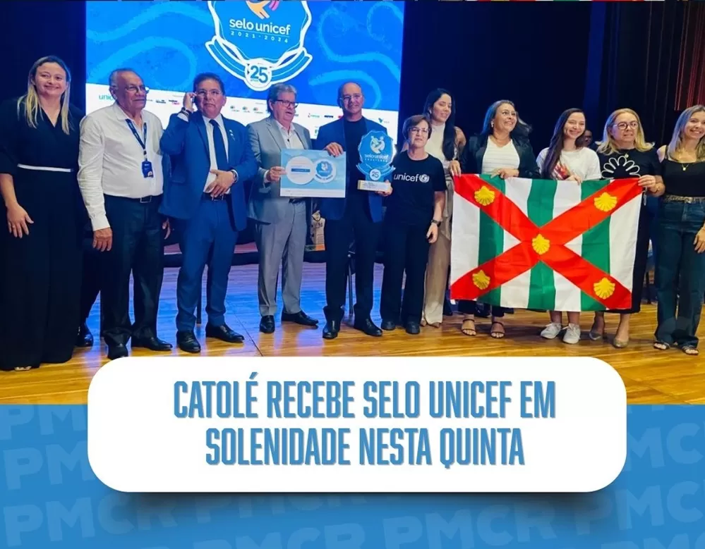 Representando o município de Catolé do Rocha, prefeito Laurinho participa da entrega do Selo UNICEF edição 2021-2024