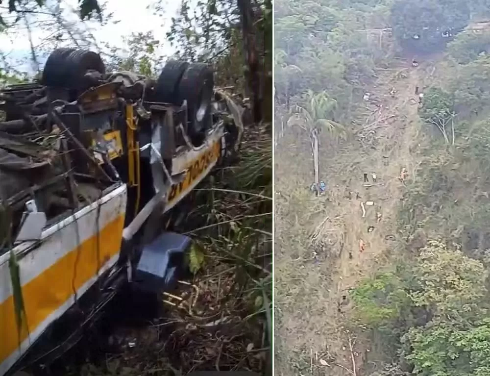 Ônibus capota em ribanceira na Serra da Barriga, AL, deixa 17 mortos e quase 30 feridos