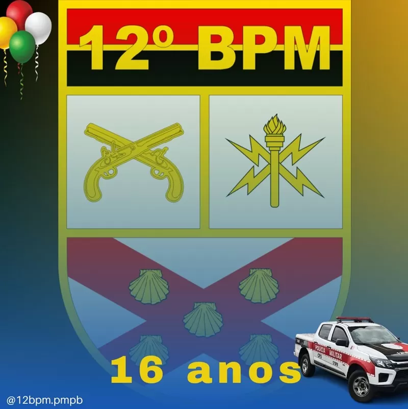 12º Batalhão de Polícia Militar de Catolé do Rocha completa nesta terça (3º) 16 anos de fundação
