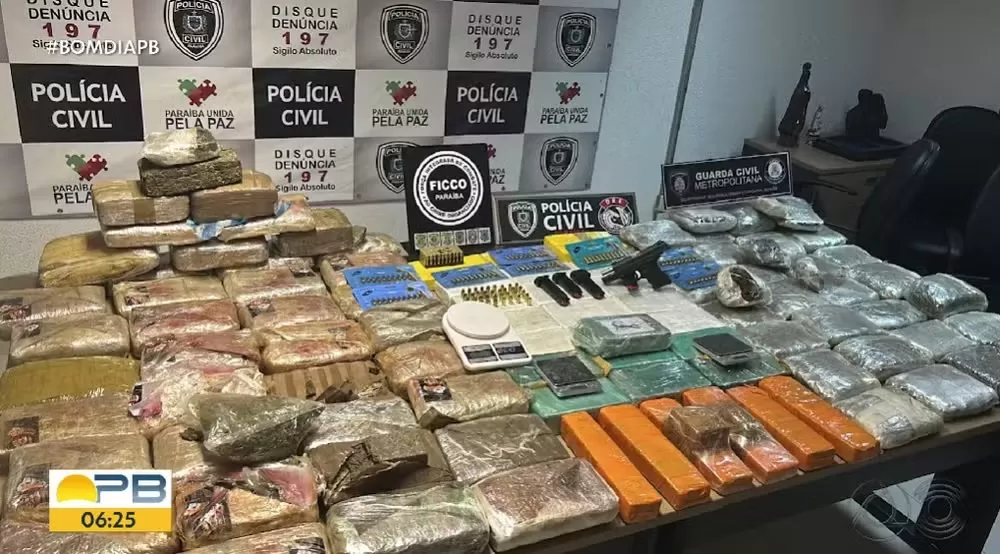 Duas pessoas são presas em João Pessoa em operação contra o tráfico de drogas