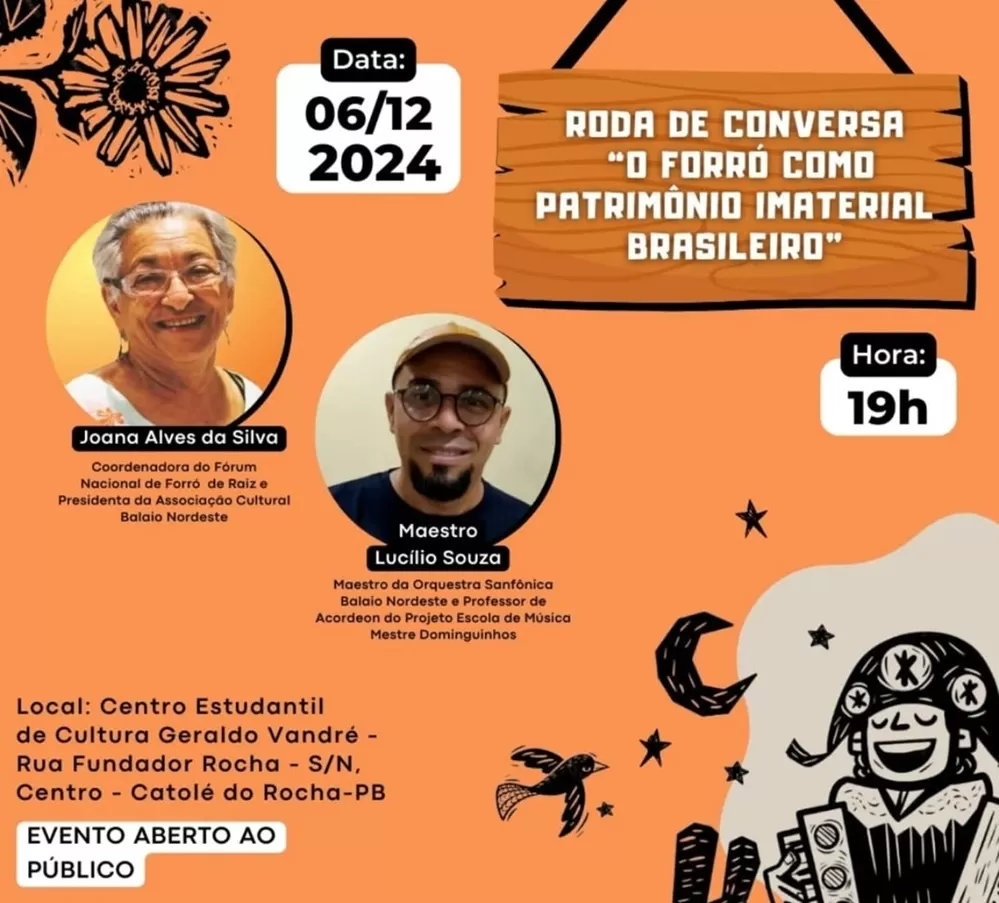 Balaio Nordeste fará roda de conversa em Catolé do Rocha, para debater ‘O forró como patrimônio imaterial brasileiro’