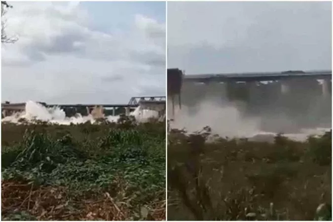 Ponte que liga Tocantins a Maranhão desaba e interdita rodovia