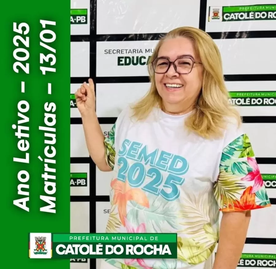 Secretaria de Educação inicia nesta segunda (13) período de matrículas para o ano letivo de 2025 em Catolé do Rocha
