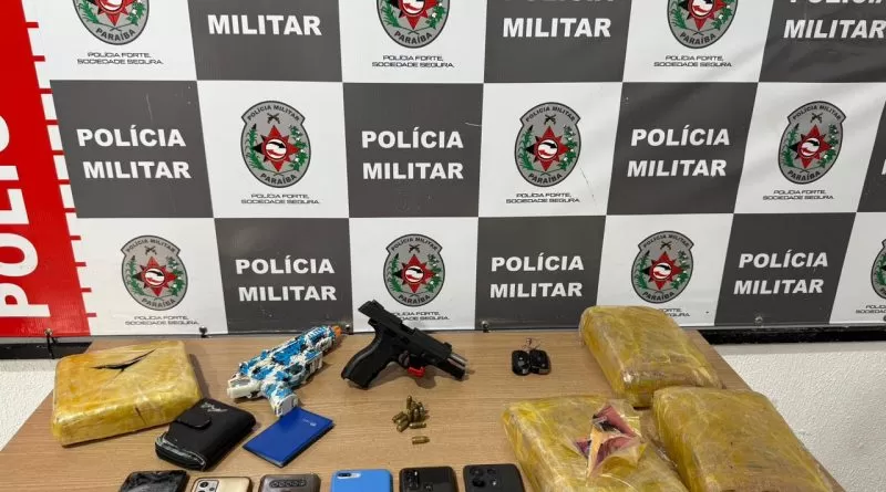 PM apreende 6kg de “super maconha”, pistola e recupera carro roubado na Capital 