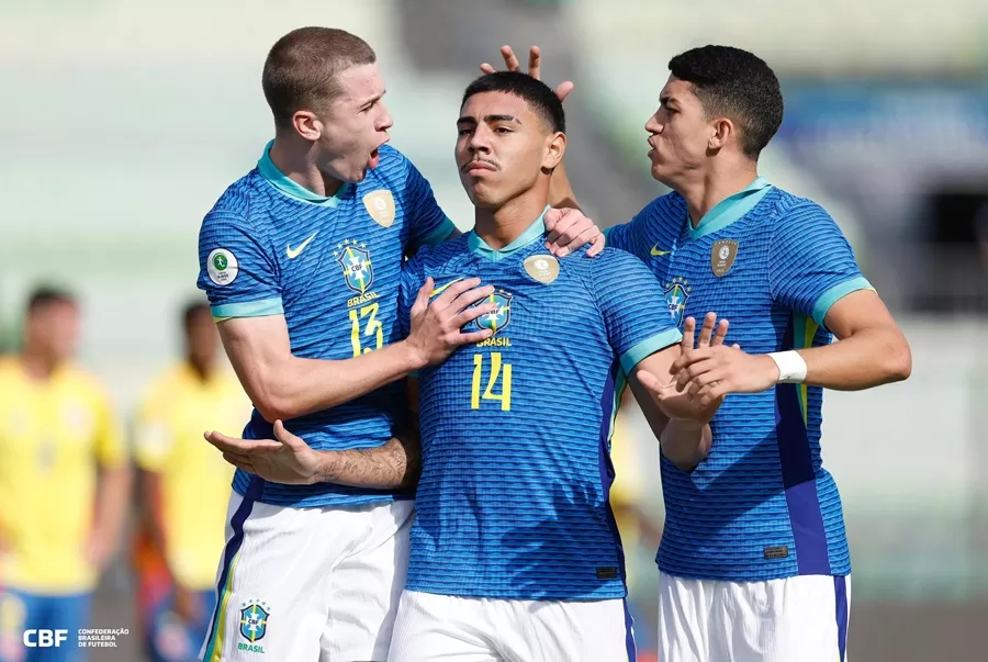 Brasil vence a Colômbia e assume liderança do hexagonal final do Sul-Americano Sub-20