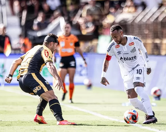 Com Neymar titular, Santos empata com o Novorizontino fora de casa