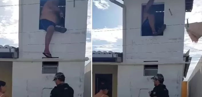Homem condenado por estupro tenta se esconder em caixa d’água para não ser preso