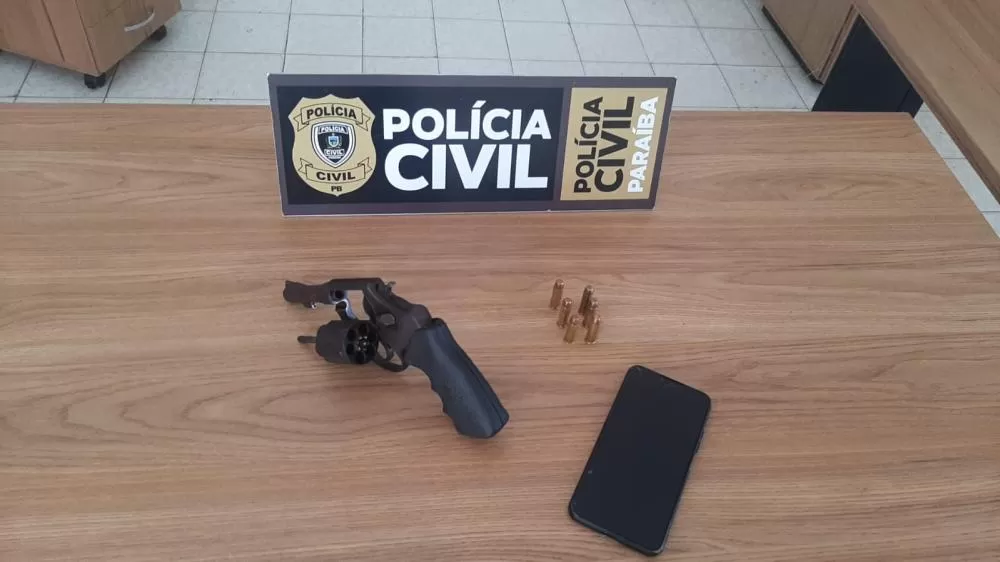 Investigado em tentativa de homicídio ocorrida na última sexta-feira em Pombal é preso com arma de fogo e munições 