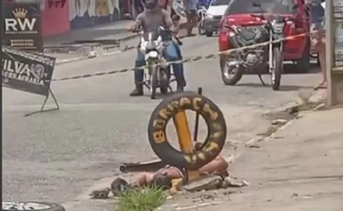 Jovem de 27 anos é assassinado a tiros dentro de borracharia ´na tarde deste sábado (5), na Paraíba