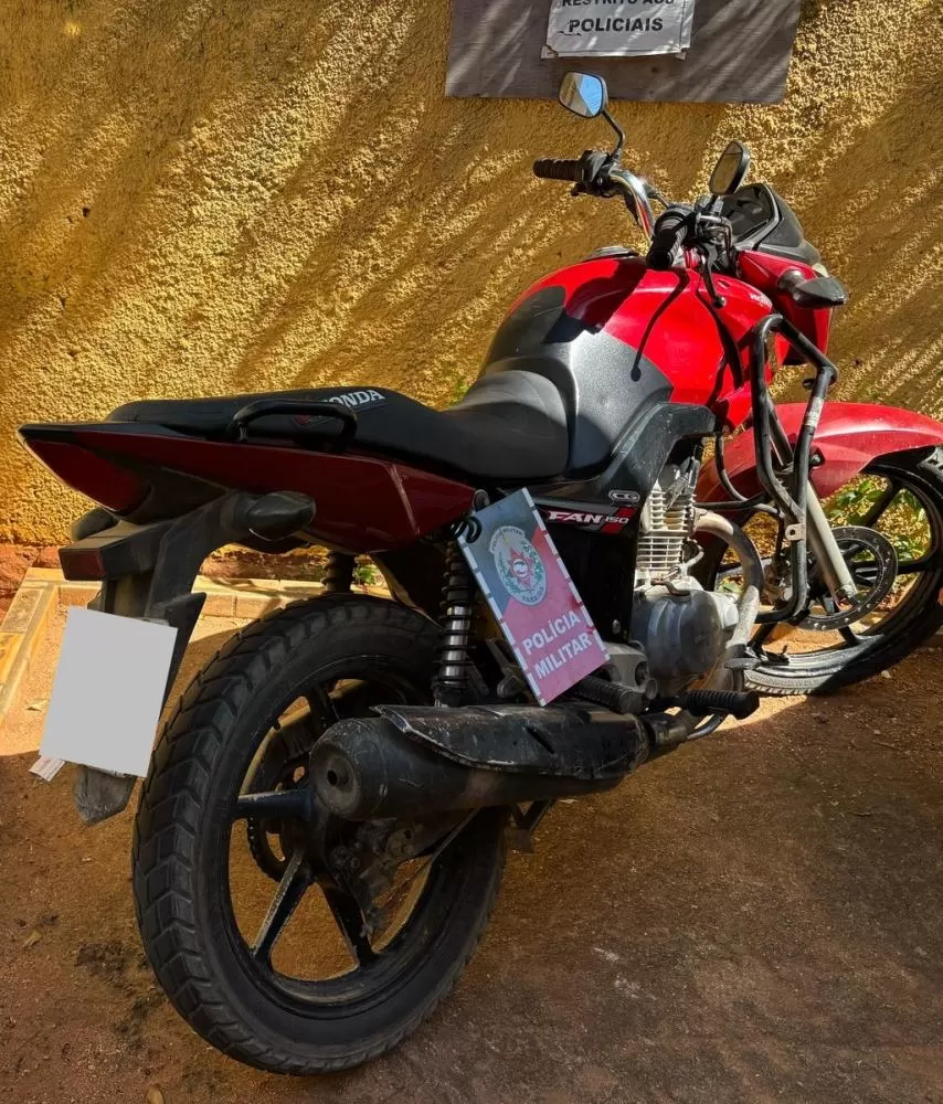 MAIS UMA! Moto Honda Fan com queixa de roubo é recuperada pela Polícia Militar em Lagoa (PB)