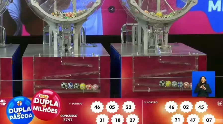 Duas apostas dividem os R$ 50,2 milhões da Dupla de Páscoa; veja números sorteados