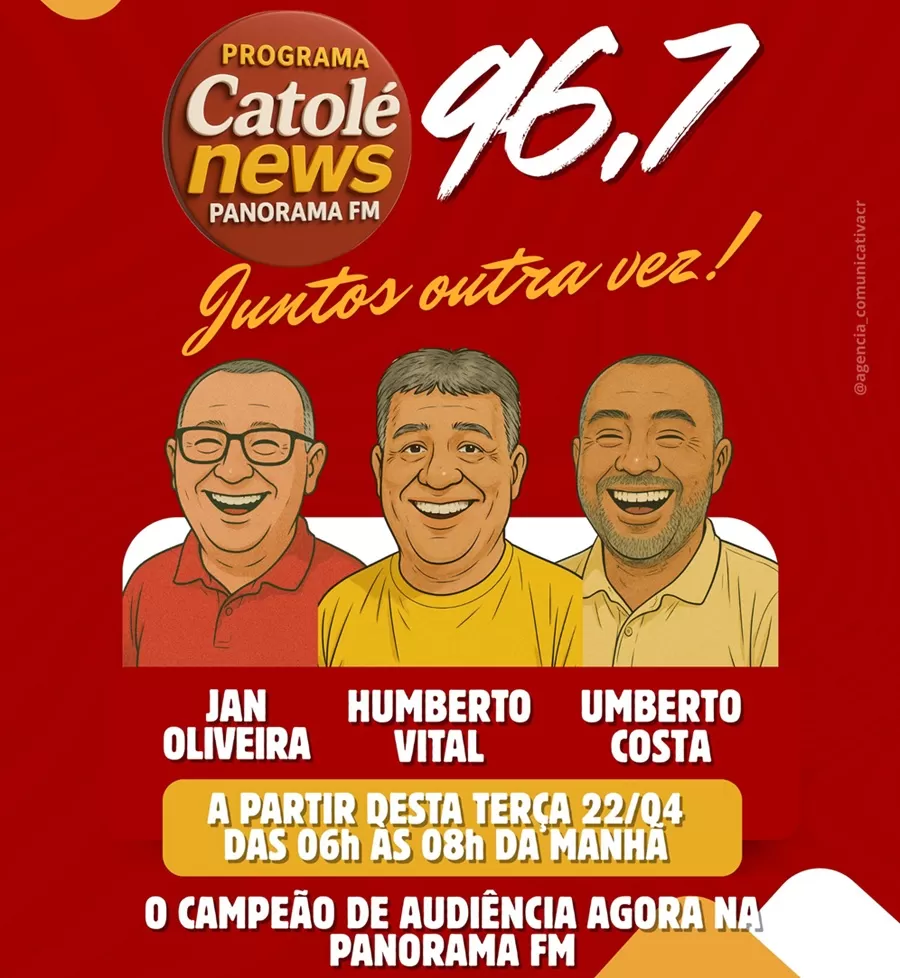 Depois de 13 anos, o Programa Catolé News volta a ser apresentado na Rádio Panorama de Catolé do Rocha