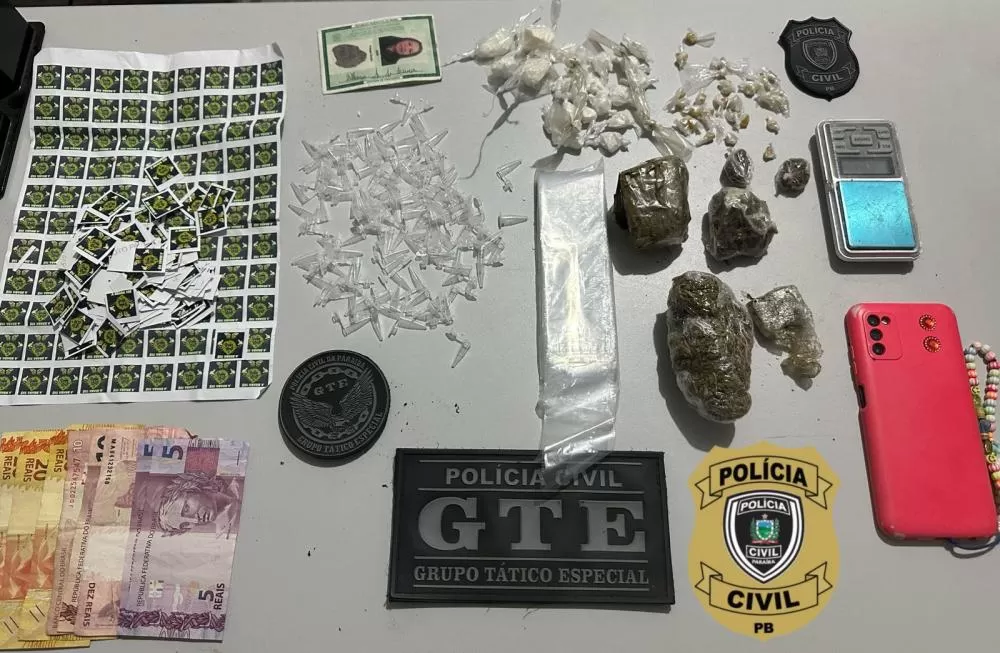 Idosa é presa em flagrante nesta terça (22) acusada de tráfico de drogas no Brejo Paraibano