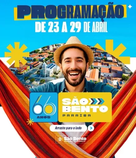 Começou as festividades alusivas a programação do aniversário de 66 anos de São Bento