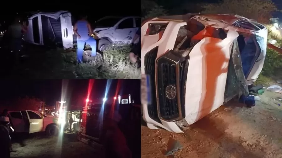 Grave colisão entre caminhonetes deixa feridos na BR-230, próximo a Santa Gertrudes, em Patos