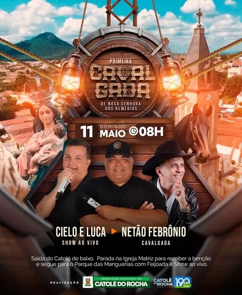 Prefeitura de Catolé do Rocha realiza cavalgada da Padroeira na manhça deste domingo (11), na abertura das festividades do aniversário