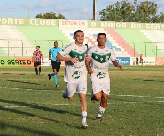 Sousa goleia o Ferroviário por 4 a 0 e conquista sua primeira vitória na Série D do Brasileirão