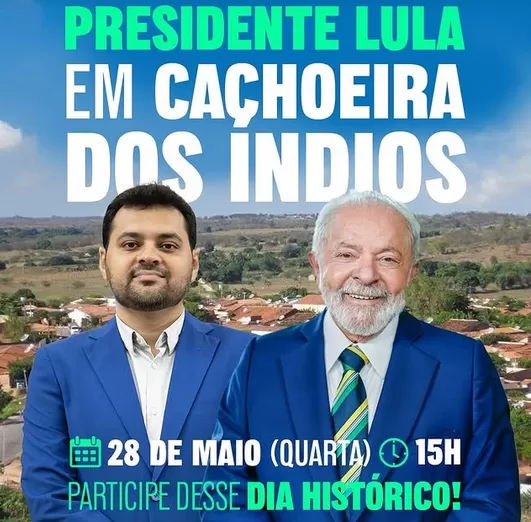 Visita do presidente Lula à Paraíba é remarcada para o dia 28 de maio, anuncia prefeito