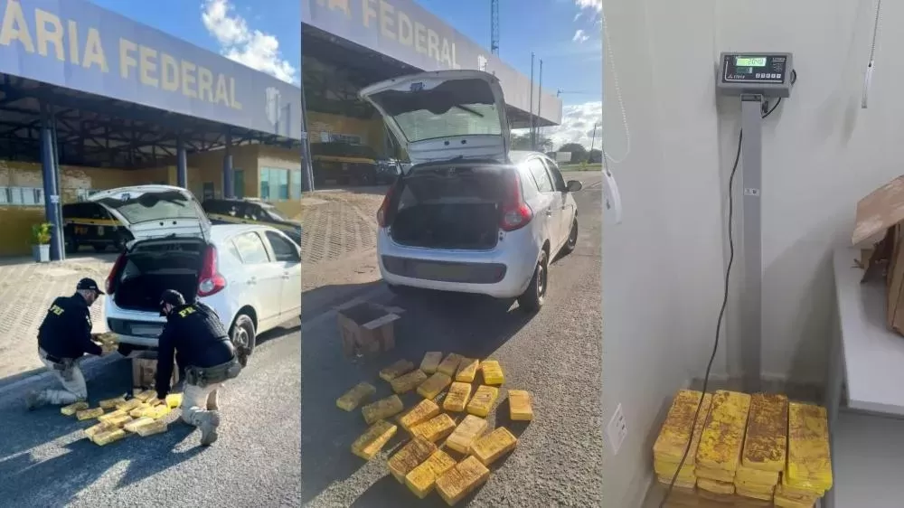 PRF apreende mais de 20 kg de cocaína durante abordagem de rotina e bate recorde histórico de apreensões na Paraíba
