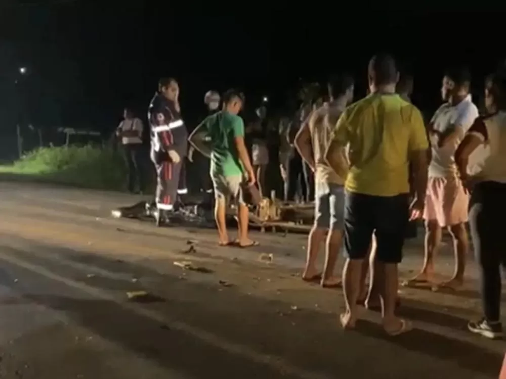 Motociclista morre em colisão com micro-ônibus na noite desta quinta-feira (5), no município de Sousa