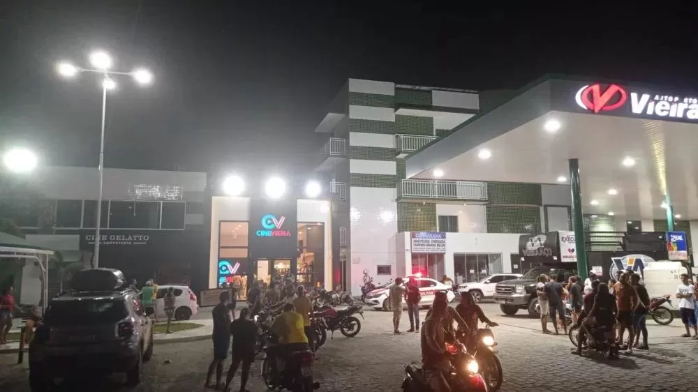 Tiroteio em cinema deixa seis feridos na cidade de São Bento, na noite deste domingo (8)