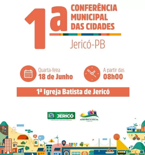 Secretaria Municipal de Assistência Social de Jericó realiza nesta quarta (18) 1ª Conferência das Cidades