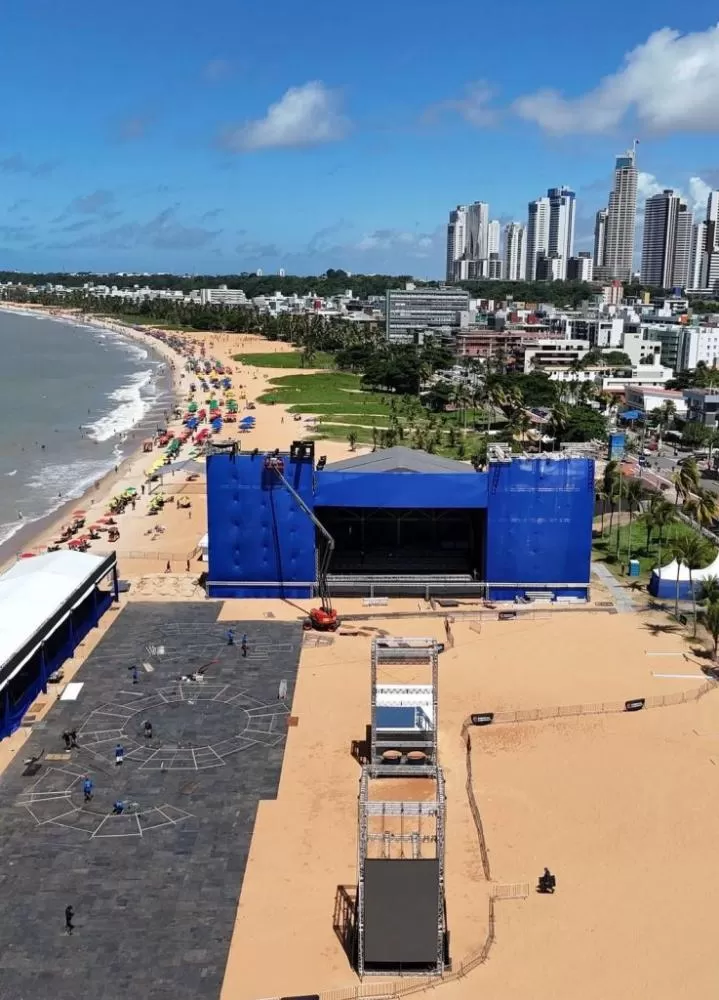 Confira como ficou a estrutura e divisão de setores para o show de Roberto Carlos em João Pessoa nesta terça-feira