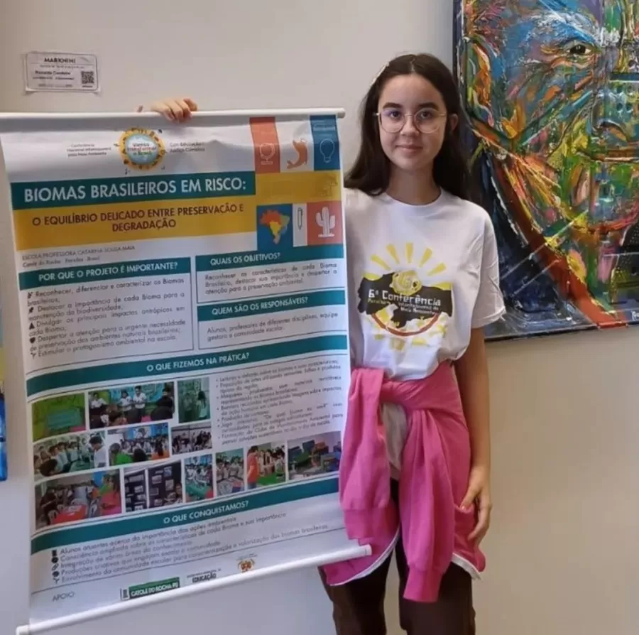 Escola Catarina Maia representa Catolé do Rocha na etapa estadual da VI Conferência Nacional Infantojuvenil pelo Meio Ambiente