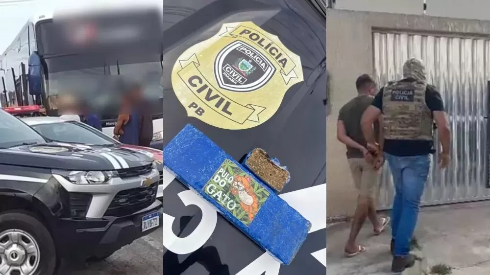  Homem é preso com 1kg de maconha em ônibus abordado na PB-386, em Boa Ventura