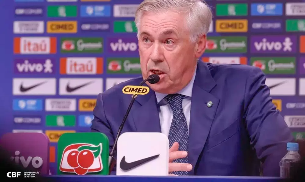 Técnico do Brasil Carlo Ancelotti Ancelotti investe em novos jogadores em convocação para Eliminatórias 