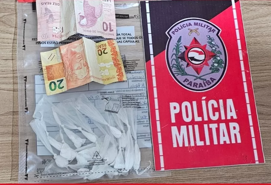 Polícia Militar prende suspeito de tráfico de drogas e apreende entorpecentes em Catolé do Rocha