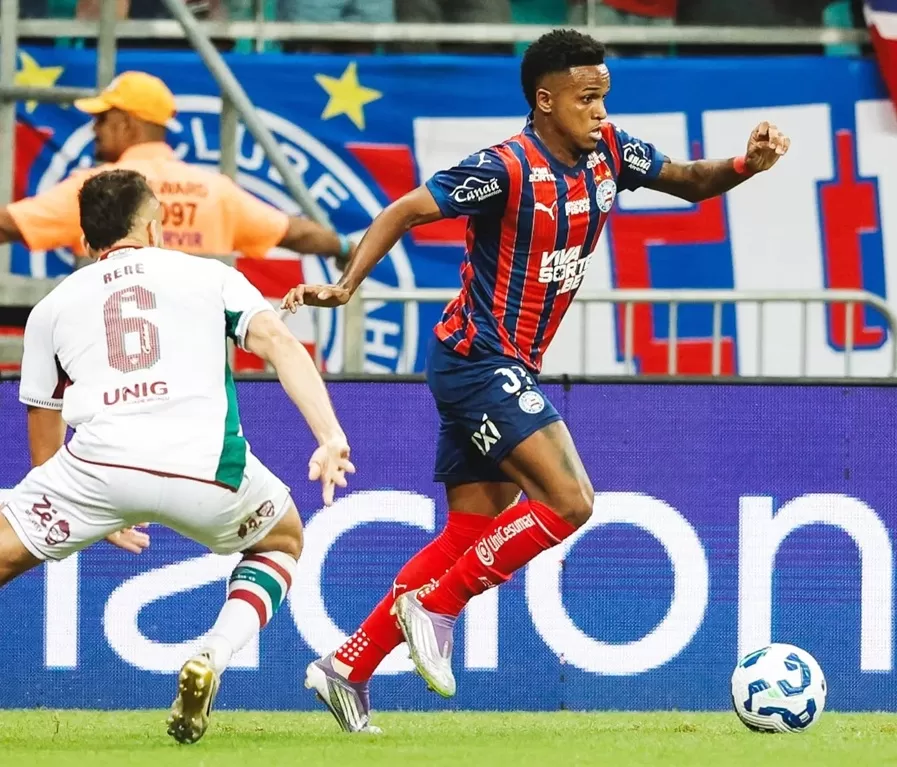 Juba marca, Bahia vence o Fluminense e sai em vantagem nas quartas da Copa do Brasil