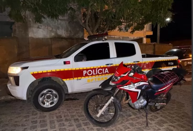 Polícia Militar recupera neste final de semana em Brejo do Cruz (PB), mais uma motocicleta roubada