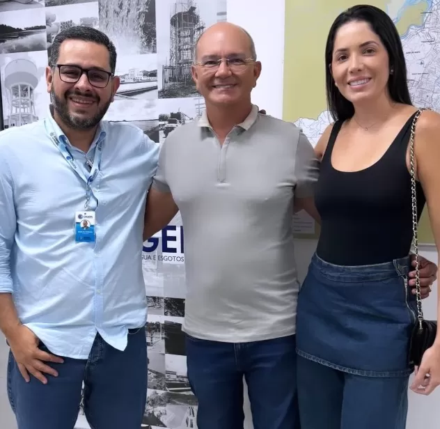 Prefeito Laurinho participou de reunião com o presidente da Cagepa, para tratar sobre abastecimento d’água em Catolé