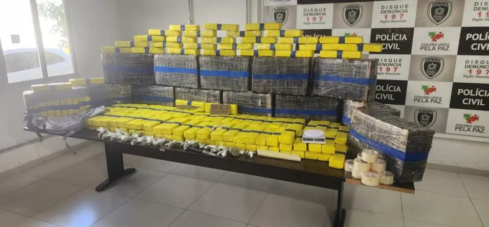 Foragido do RN é preso com meia tonelada de maconha na tarde desta terça-feira (2), em João Pessoa