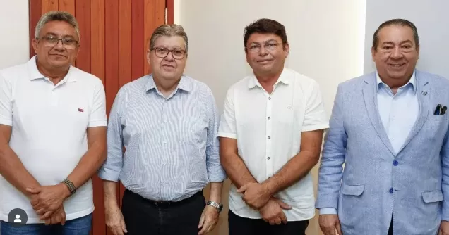Prefeito Kadson Monteiro e Neto Alves tem agenda com João Azevedo, fortalecendo parcerias para Jericó