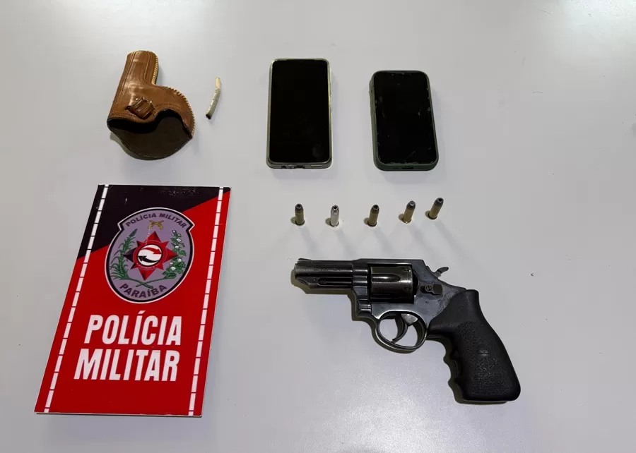 Polícia Militar apreende neste sábado (20) arma de fogo na Ladeira do Jacu, em Brejo do Cruz