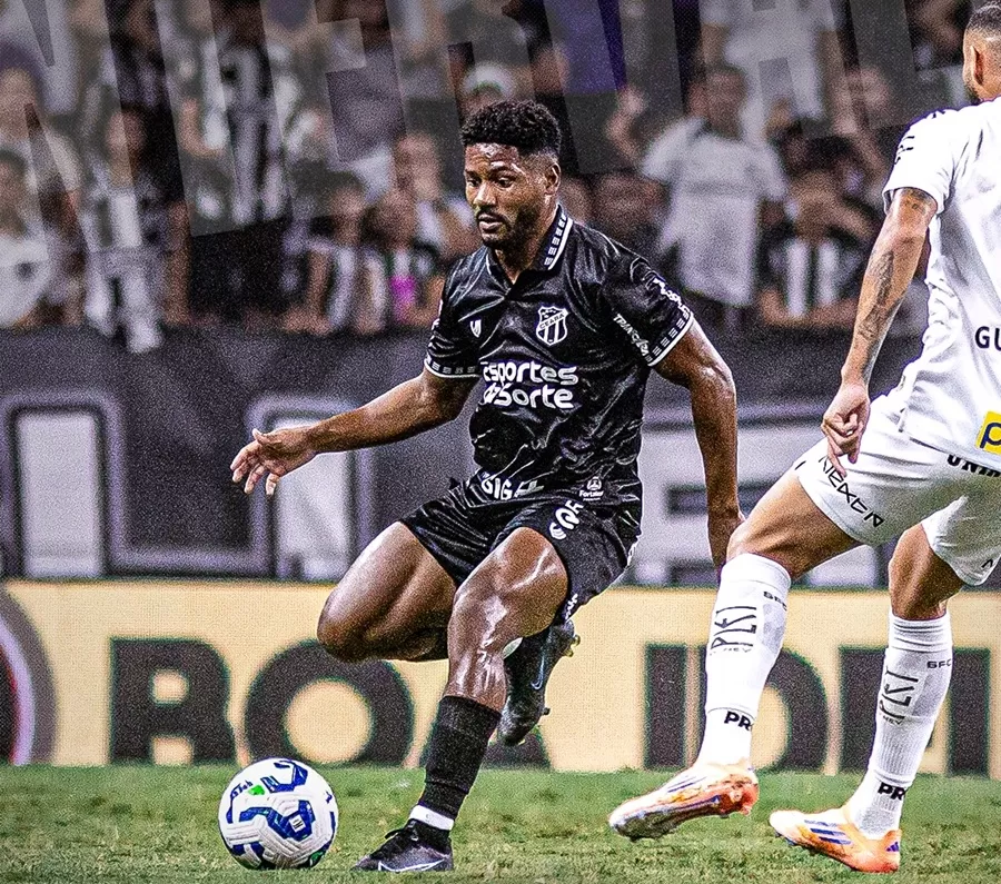 Ceará se impõe, vence o Santos e entra na zona de classificação para a Sul-Americana
