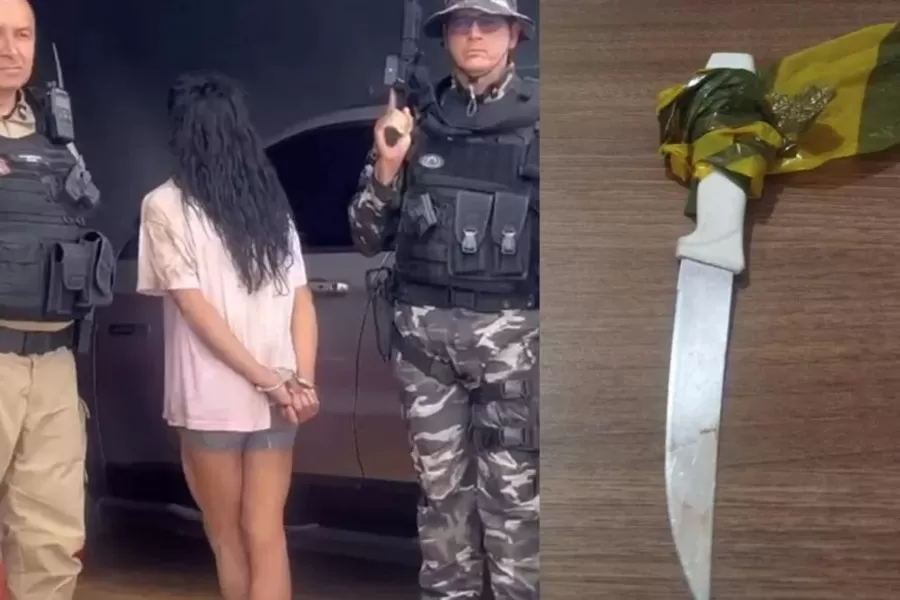 Mulher é presa em Conceição após matar o companheiro com golpe de faca por causa de pedra de crack